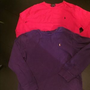 Boys Ralph Lauren Polo long sleeve shirts size XL